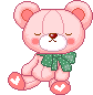 Plaatjes Schattige teddyberen Schattige Roze Teddybeer Met Strik Slaapt