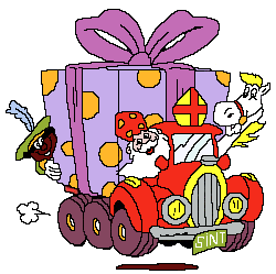 Sinterklaas Plaatjes Auto Cadeautjes Rondbrengen