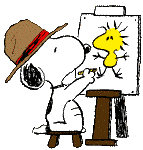 Snoopy Plaatjes Snoopy Schildert Zijn Kleine Gele Vriendje Snoopy Draagt Een Hoed