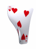 Plaatjes Spel kaarten Bewegende Harten Vijf Speelkaart