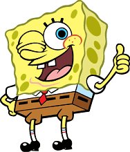 Spongebob Plaatjes Spongebob Knipogen En Steekt Duim Omhoog