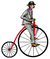 Sport Plaatjes Man Op Oude Fiets