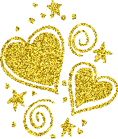 Valentijn Plaatjes Gouden Glitter Hart Valentijn