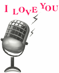 Valentijn Plaatjes I Love You Microfoon