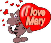 Valentijn Plaatjes I Love Mary