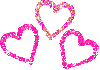 Valentijn Plaatjes Roze Glitter Hartjes Valentijn