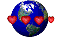 Valentijn Plaatjes Wereldbol Met Hartjes