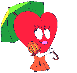 Valentijn Plaatjes Rood Hart Met Paraplu