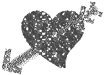 Valentijn Plaatjes Zilver Glitterhart Met Pijl Valentijn