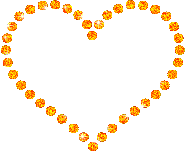 Valentijn Plaatjes Hart Oranje Steentjes