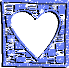 Valentijn Plaatjes Wit Hart Met Blauwe Glitter Rand Valentijn