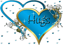 Valentijn Plaatjes Blauw Hart Hugs