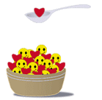 Valentijn Plaatjes Smileys Met Hartjes Lepel