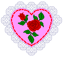 Valentijn Plaatjes Roze Hart Met Rode Roos Valentijn