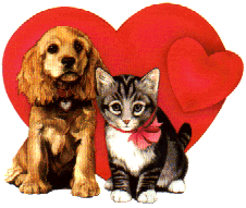 Valentijn Plaatjes Hart Met Poes En Hond