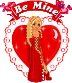 Valentijn Plaatjes Dollz Rood Hart Be Mine