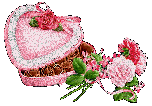 Valentijn Plaatjes Glitter Hart Doos Bon Bons