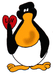 Valentijn Plaatjes Luv Pinguin