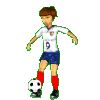 Voetbal Plaatjes Hoog Houden Voetbalster Meisje Voetballen