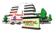 Plaatjes Ziekenhuizen Ziekenhuis Met Ziekenauto 