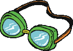Plaatjes Zwemspullen Groene Zwembril