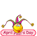 1 april Smileys Smileys en emoticons 1 April Smiley Die Springt Met Een Joker Muts