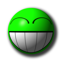 Smileys 3d Smileys en emoticons Groene Smiley Met Een Glimlach