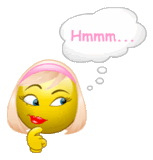 Smileys 3d Smileys en emoticons Smiley Hmmm Denken