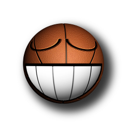 Smileys 3d Smileys en emoticons Smiley Met Een Glimlach Als Een Basketbal