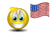 4th of july Smileys Smileys en emoticons Smiley At Your Service Usa