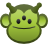 Smileys Smileys en emoticons Aapjes Groene Aap Alien