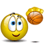 Basketbal Smileys Smileys en emoticons 