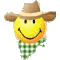 Cowboy Smileys Smileys en emoticons 