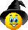 Halloween Smileys Smileys en emoticons Smiley Met Heksen Hoed Halloween