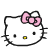 Hello kitty Smileys Smileys en emoticons Hello Kitty Zweet