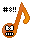 Muzieknoten Smileys Smileys en emoticons 