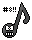 Muzieknoten Smileys Smileys en emoticons 