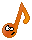Muzieknoten Smileys Smileys en emoticons 