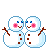 Smileys Smileys en emoticons Sneeuwpop Sneeuwpoppen Liefde