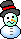 Smileys Smileys en emoticons Sneeuwpop Sneeuwpop Met Hoed