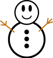 Smileys Smileys en emoticons Sneeuwpop 