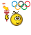 Sport Smileys Smileys en emoticons Smiley Olympische Spelen Vlam