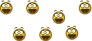 Smileys Smileys en emoticons Springende Zes Springende Blije Smileys