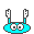 Smileys Smileys en emoticons Springende Blauwe Springende Smiley