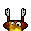Smileys Smileys en emoticons Springende Bruine Springende Smiley Met Vuur