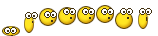 Smileys Smileys en emoticons Springende Gele Springende Smileys Polonaise