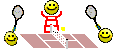 Tennis Smileys Smileys en emoticons 