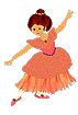 Ballet Sport plaatjes Dansende Ballet Vrouw In Een Roze Jurk