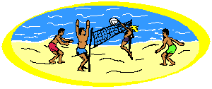 Sport plaatjes Beach volleybal 