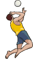 Sport plaatjes Beach volleybal 